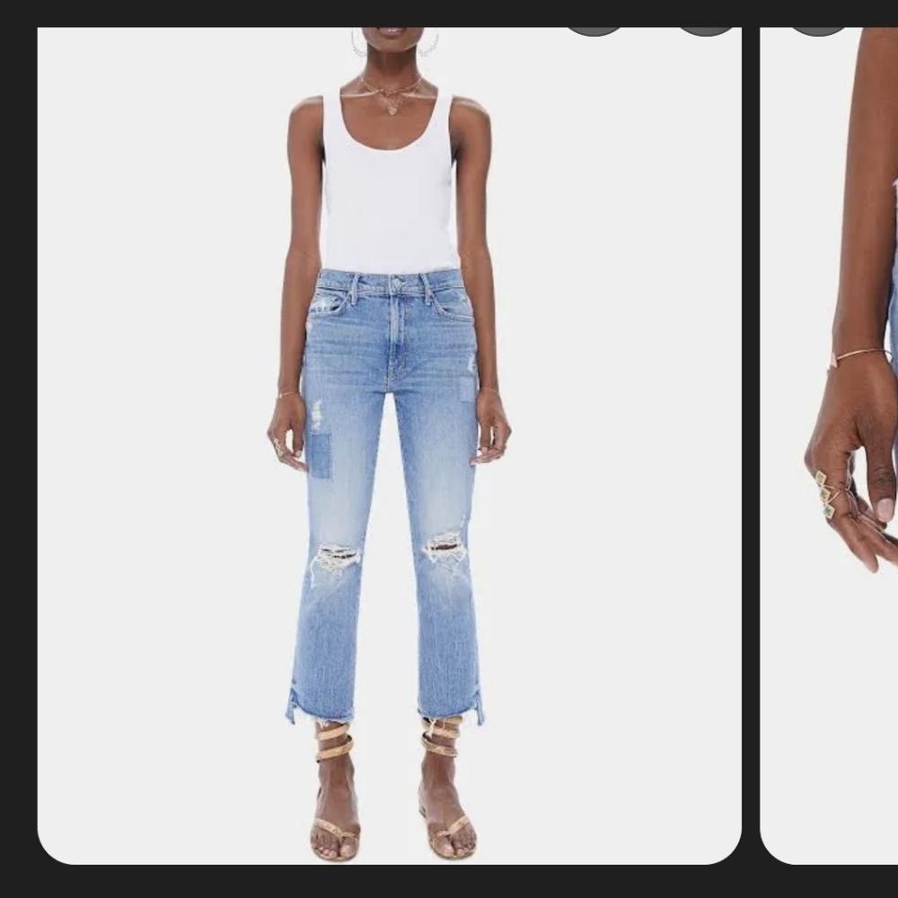 Mother SUPERIOR CROP STEP FRAY